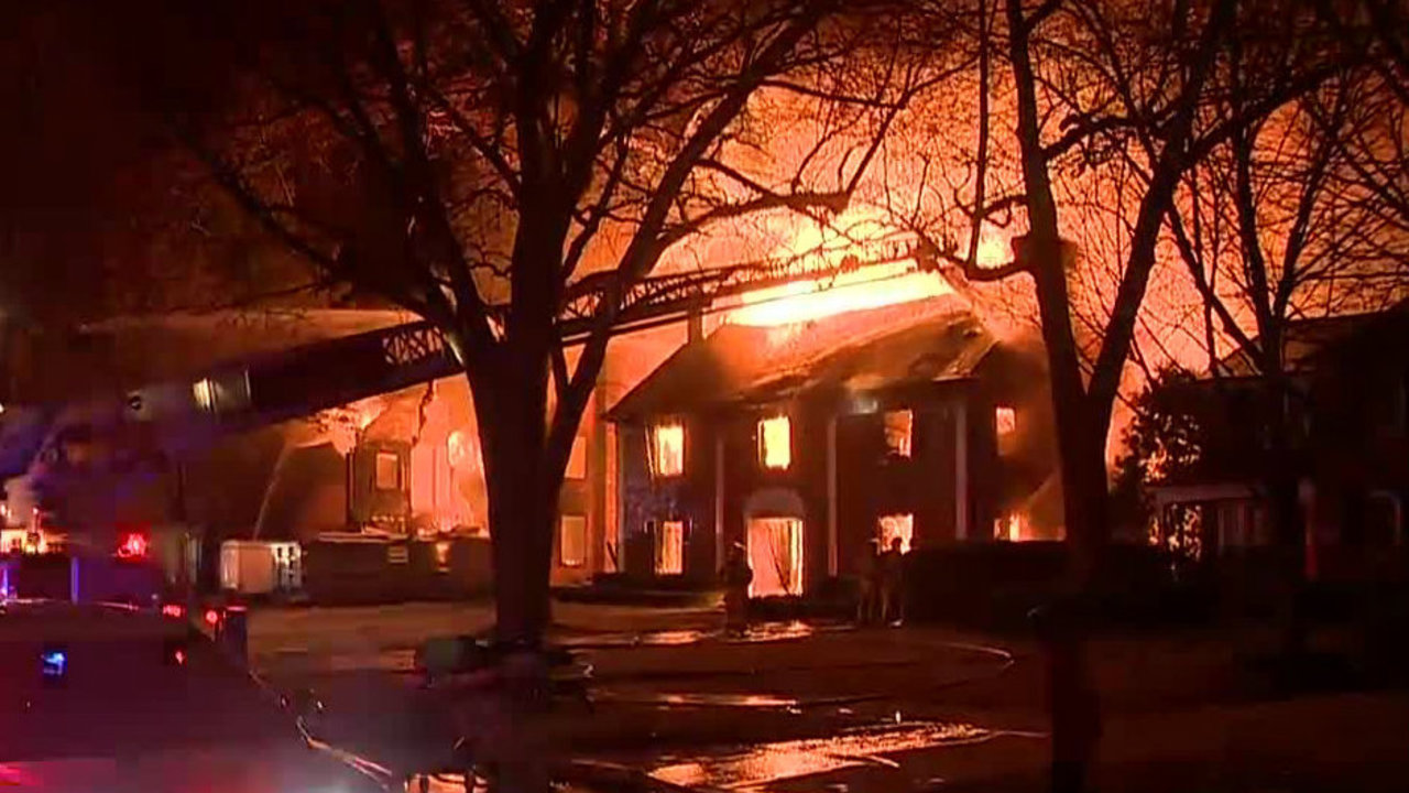 Detroit firefighters called to help battle multihouse fire in...